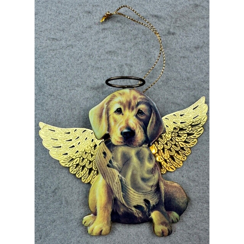 Vtg 2001 Puppy Paradise Ornament from Set 1 Lucky Bradford Editions Lynn Kaatz